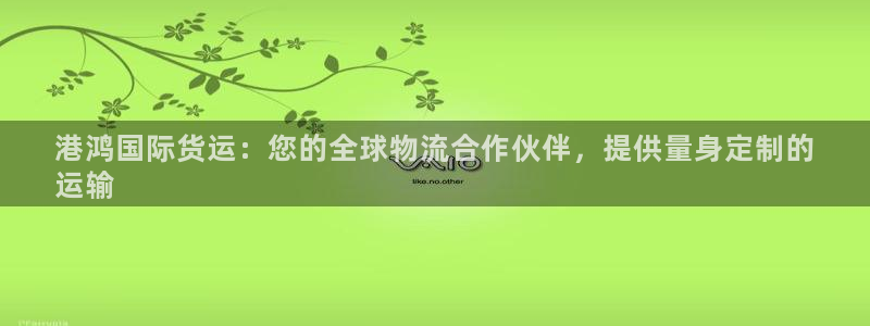 尊龙凯时人生就是搏首页：港鸿国际货运：您的全球物流合作伙